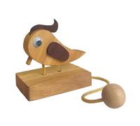 rongweiwang Wooden Door Knocker Entrance Gate Ornament Rustic Woodpeckered Door Bell Helps Encourage Knocking Creates Harmonious Atmosphere Business Room Home Office Porch Housewarming Gift