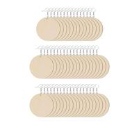 rongweiwang Wooden Earrings Blank With Hole 50 Pieces Set Unfinished Lightweight Supplies Crafting Unique Jewelry Items Diy Earrings Supplies Women DIY Findings