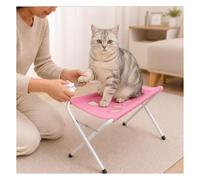 Rongyewxae Grooming Table for Cats at Home Single-Player Operation Pet Grooming Hammock for Dogs for Pet Bathing, Grooming, and Nail Trimming,Pink