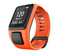 RongYooo Compatible Strap for TomTom Runner 2 3, TomTom Spark 3, Golfer 2 Adjustable Replacement Bracelet (Orange)