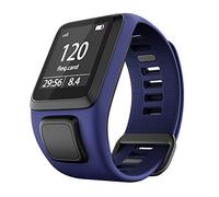 RongYooo Silicone Replacement Strap Compatible with TomTom Runner 2 3, TomTom Spark 3, Golfer 2 (Navy Blue)