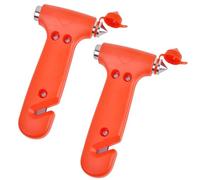 RONGZUBAT 2 Pack Emergency Seat Belt Cutter and Window Glass Hammer,Double-Ended Escape Life-Saving Hammer SeatBelt Tool Escape Tools for Car Bus Truck Van Auto Seat Belt Cutter and Window Hammer