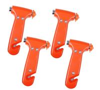 RONGZUBAT 4 Pack Emergency Seat Belt Cutter and Window Glass Hammer,Double-Ended Escape Life-Saving Hammer SeatBelt Tool Escape Tools for Car Bus Truck Van Auto Seat Belt Cutter and Window Hammer