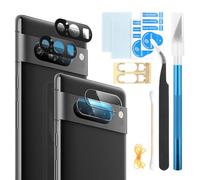 RongZy 2PCS Camera Back Rear Lens Glass Replacement for Google Pixel 8 pro 5G Camera Glass Replacement with Camera Lens Frame and Repair Tools