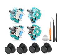 RongZy 4PCS Analog Stick for PS5 Analog 3D Joystick for Play Station 5 PS5 Electromagnetic Joysticks Game Controller Stick Replacement Thumb Sticks