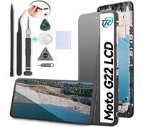 RongZy Display for Motorola Moto G22 LCD Screen Replacement Touch Display Digitizer Assembly for XT2231-2 with Kit(Black with Frame)