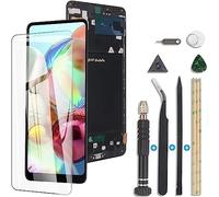 RongZy Display for Samsung Galaxy A71 SM-A715F SM-A715F/DSN Screen Replacement LCD Touch Screen Internal Digitizer for Samsung Galaxy A71 Replacement Assembly with Tools Kit(Black with Frame)