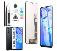 RongZy Display for TCL 305/306 6102 6102D 6102A 6102H LCD Screen Replacement Digitizer Touch Screen Assembled Replacement with Tools (Black)
