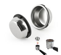 RongZy Double Cup Filter Basket for Ninja Luxe Cafe ES601 ES701，54MM Stainless Steel Pressurized Design Porous Filter Coffee Compatible with Ninja Luxe Coffee Filter Accessories