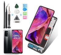 RongZy For Oppo A74 5G/A54 5G/ CPH2197 CPH2195 LCD Screen Replacement for Oppo A74 5G/A54 5G Touch Screen Digitizer Display with Tools (Black with Frame)