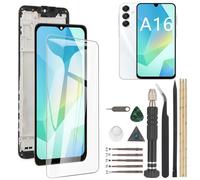 RongZy Incell LCD for Samsung Galaxy A16 5G SM-A166B/A166E Screen Replacement Touch Screen Internal Digitizer for Samsung Galaxy A16 5G Display Replacement Assembly with Tools Kit(Black with Frame)