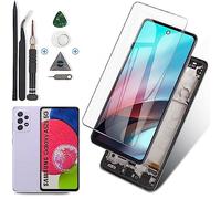 RongZy LCD for Samsung Galaxy A52s 5G A528B 2021 LCD Display Touch Screen Digitizer Assembly for A528B Replacement with Kit(Black with Frame)