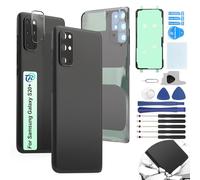 RongZy Replacement for Samsung Galaxy S20 Plus SM-G986B SM-G986F SM-G985 SM-G985F SM-G985F/DS Back Cover Battery Door Housing Back with Tool Kit (Black)