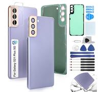 RongZy Replacement for Samsung Galaxy S21 Plus 5G Battery Back Glass Cover Compatible for Samsung Galaxy S21 Plus 5G SM-G996B Battery Door Back Cover Housing (Purple)