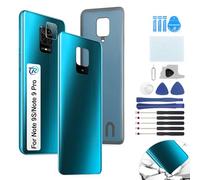 RongZy Replacement for Xiaomi Redmi Note 9s/Redmi Note 9 Pro Back Cover Battery Cover Battery Door for Redmi Note 9s/Note 9 Pro Housing Back with Tool Kit (Aurora Blue)
