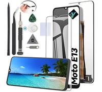 RongZy Screen Replacement for Motorola Moto E13 6.5" LTE 2023 XT2345 LCD Touch Display Digitizer Assembly for Moto E13 Display with Kit(Black)