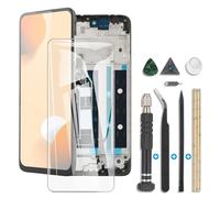 RongZy Screen Replacement for Motorola Moto G15 LCD Touch Screen Internal Digitizer for Motorola Moto G15/G15 POWER XT2521-3 XT2521-5 Display Replacement Assembly with Tools Kit（with Frame