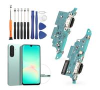 RongZy USB Charging Port for Samsung Galaxy A26 5G Dock Connector Charger Board Flex Cable Assembly Replacement for Galaxy A26 A266E A266B A266U with Tools