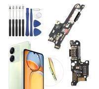 RongZy USB Charging Port for Xiaomi Redmi 13C 4G Dock Connector Charger Board Flex Cable Assembly Replacement for Xiaomi Redmi 13C 4G with Tools