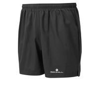 Ronhill, Men's Core 5" Short, Running, Black/Bright White, XL