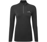 Ronhill Running, Wmn's Core Thermal 1/2 Zip, Black/Bright White, 8