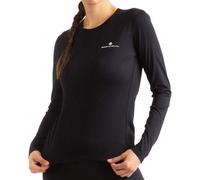 Ronhill Women's Core L/ST-Shirt, Black/Bright White, 8 UK