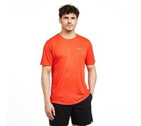 RONHILL, Men's Core S/S Tee, Flame/Fluo Yellow, S