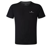 Ronhill Men's Core S/S Tee T Shirt, Black/Bright White, L UK