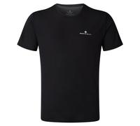 Ronhill Men's Running Tee Core S/S – Lightweight Breathable – Black/Bright White L