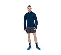Ronhill Mens Half Long Sleeve T-Shirt Tech Merino 1/2 Zip, Blue, L EU