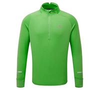 Ronhill Men's Men's Tech Prism 1/2 Zip T Shirt, Kiwi/Dragon Fruit, L UK