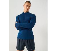 Ronhill Men's Running Tech Merino 1/2 Zip, Navy, Size L, Men Navy