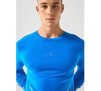 Ronhill Men's Running Tech Reflect Long Sleeve Tee, Blue, Size L, Men Blue