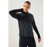 Ronhill Running, Men's Tech Wind-Block 1/2 Zip, All Black, M