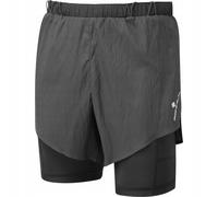 Ronhill Men's Tech Race Twin Shorts in Black | Size: Large Ronhill Black L