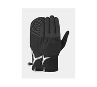 Ronhill Running Gloves - Wind-Block Convertible Glove Thermal & Reflective - Black - M
