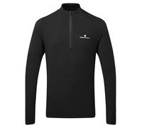 Ronhill Running, Men's Core Thermal 1/2 Zip, Black/Bright White, L