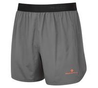 Ronhill Running, Men's Tech 5" Short, Iron/Cardinal Orange, S
