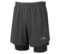 Ronhill Tech 7" Twin Running Shorts Men - Black, Size S
