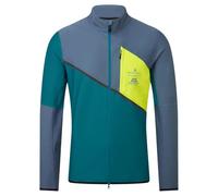 RONHILL Running, Men's Tech Gore-Tex Windstopper Jacket, Deep Teal/Lake/Acid, S