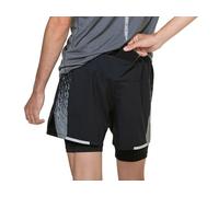 Ronhill Running, Men's Tech Reflect 5" Twin Short, Black/Reflect, S