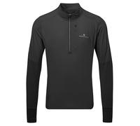 Ronhill Running, Men's Tech Wind-Block 1/2 Zip, All Black, L