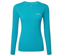 Ronhill Running, Wmn's Core L/S Tee, Azure/Bright White, 14