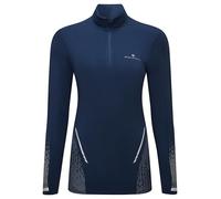 Ronhill Running, Wmn's Tech Reflect 1/2 Zip, Dark Navy/Reflect, 10