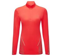 Ronhill Running, Wmn's Tech Reflect 1/2 Zip, Hot Coral/Reflect, 10
