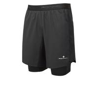 Ronhill Men's Running Shorts Tech 7" Twin 2in1 Black L