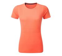 Ronhill Tech Marathon Running T-Shirt for Women - Orange, Breathable and Lightweight for Training and Racing