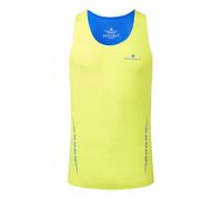 Ronhill Tech Race Running shirt Men - lime, blue, Size L