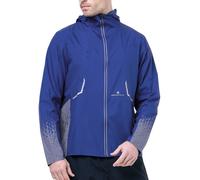 Ronhill Tech Reflect Mens Running Jacket Blue Hooded Run Lightweight Breathable