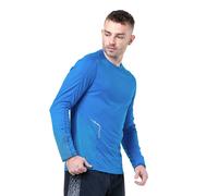 RonHill Tech Reflect Men's Top | UK S in Electric Blue Marl/Reflective